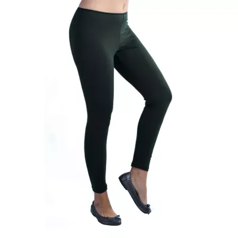 24seven Comfort Apparel Womens Mid Rise Full Length Leggings
