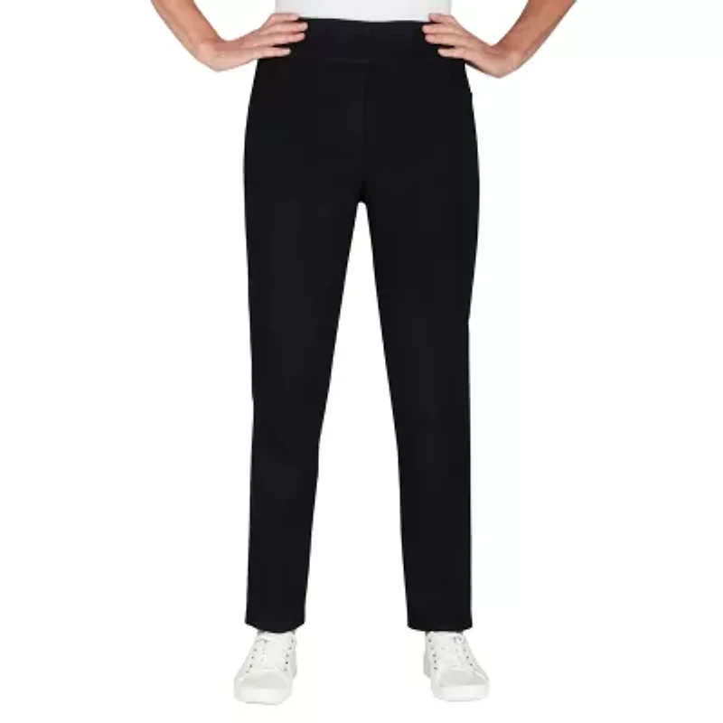 Alfred Dunner Classics Stretch Fabric Womens Mid Rise Straight Leg Jean