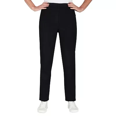 Alfred Dunner Classics Stretch Fabric Womens Mid Rise Straight Leg Jean