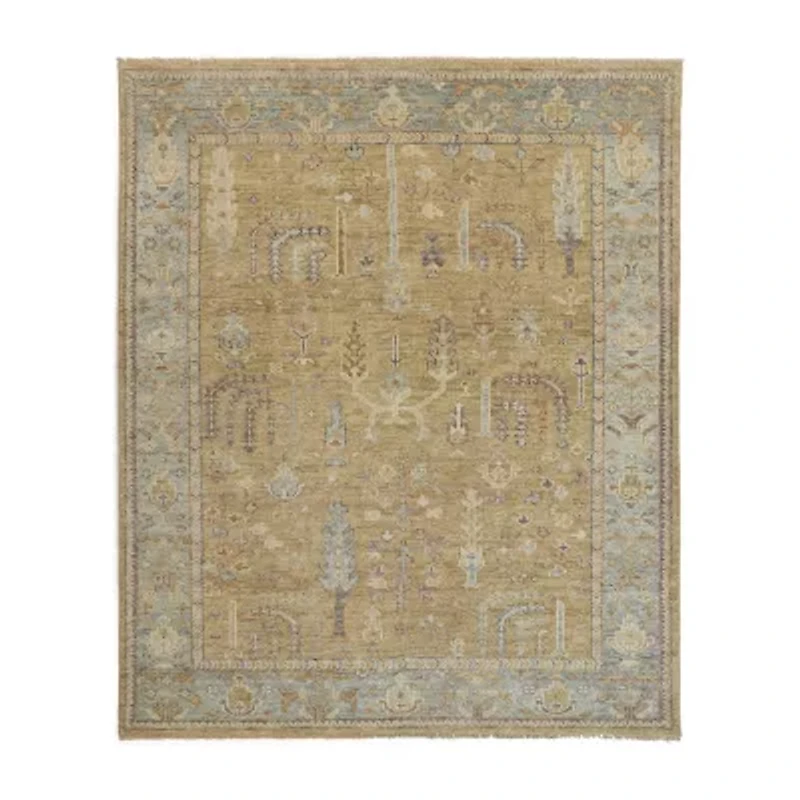 Weave And Wander Irie Floral Hand Knotted Indoor Rectangle Accent Rugs