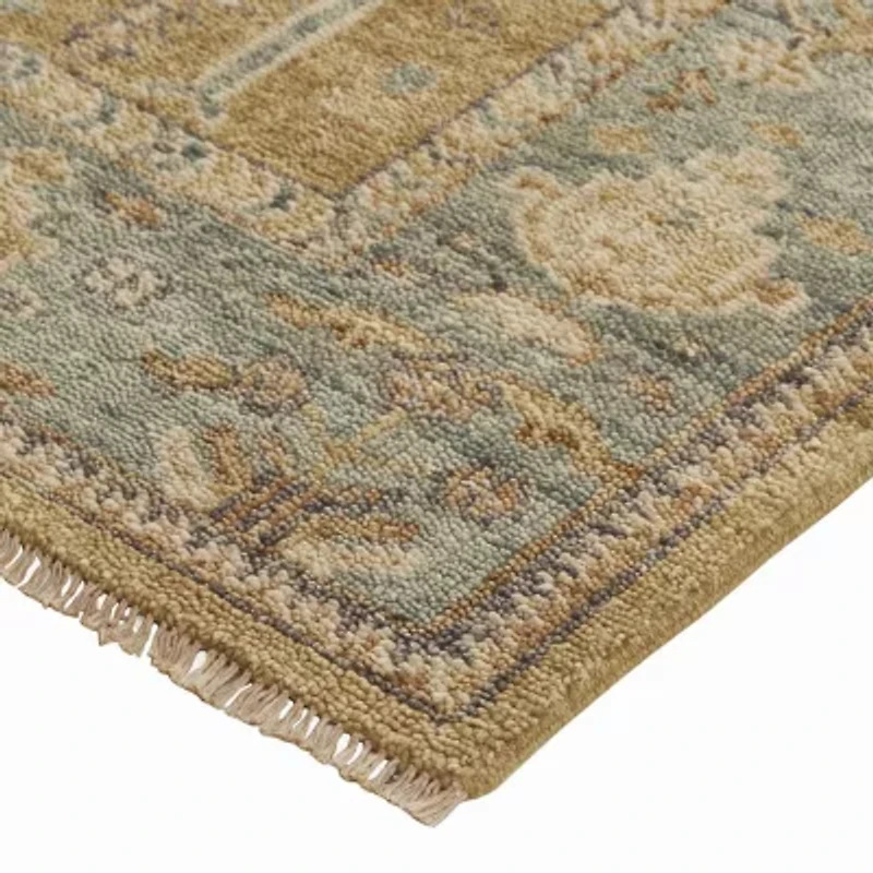 Weave And Wander Irie Floral Hand Knotted Indoor Rectangle Accent Rugs