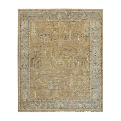 Weave And Wander Irie Floral Hand Knotted Indoor Rectangle Area Rugs