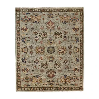 Weave And Wander Irie Floral Hand Knotted Indoor Rectangle Accent Rugs