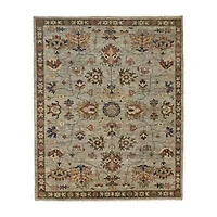 Weave And Wander Irie Floral Hand Knotted Indoor Rectangle Area Rugs