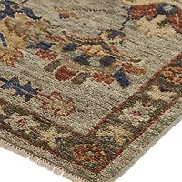 Weave And Wander Irie Floral Hand Knotted Indoor Rectangle Area Rugs