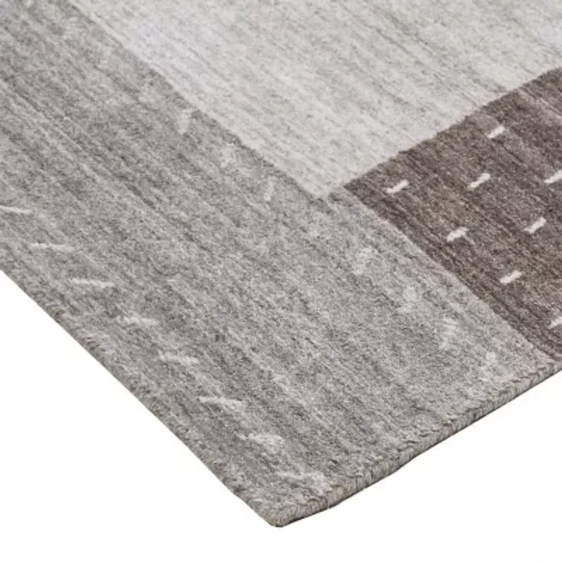 Weave And Wander Yurie Solid Hand Knotted Indoor Rectangle Area Rugs