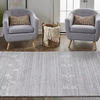 Weave And Wander Yurie Solid Hand Knotted Indoor Rectangle Area Rugs