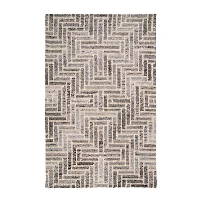 Weave And Wander Palatez Geometric Hand Tufted Indoor Rectangle Area Rugs