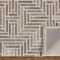 Weave And Wander Palatez Geometric Hand Tufted Indoor Rectangle Area Rugs