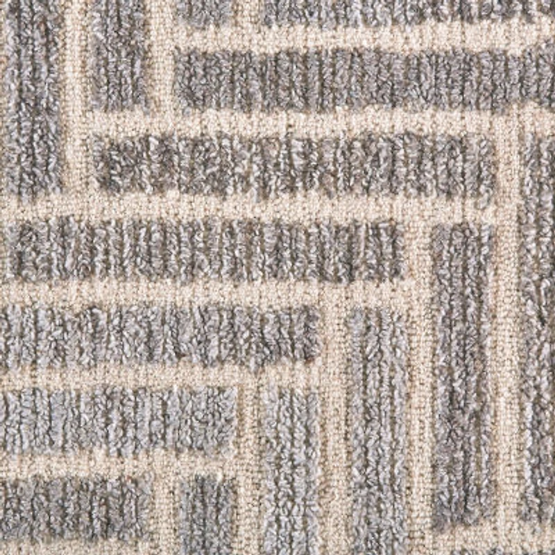 Weave And Wander Palatez Geometric Hand Tufted Indoor Round Area Rug