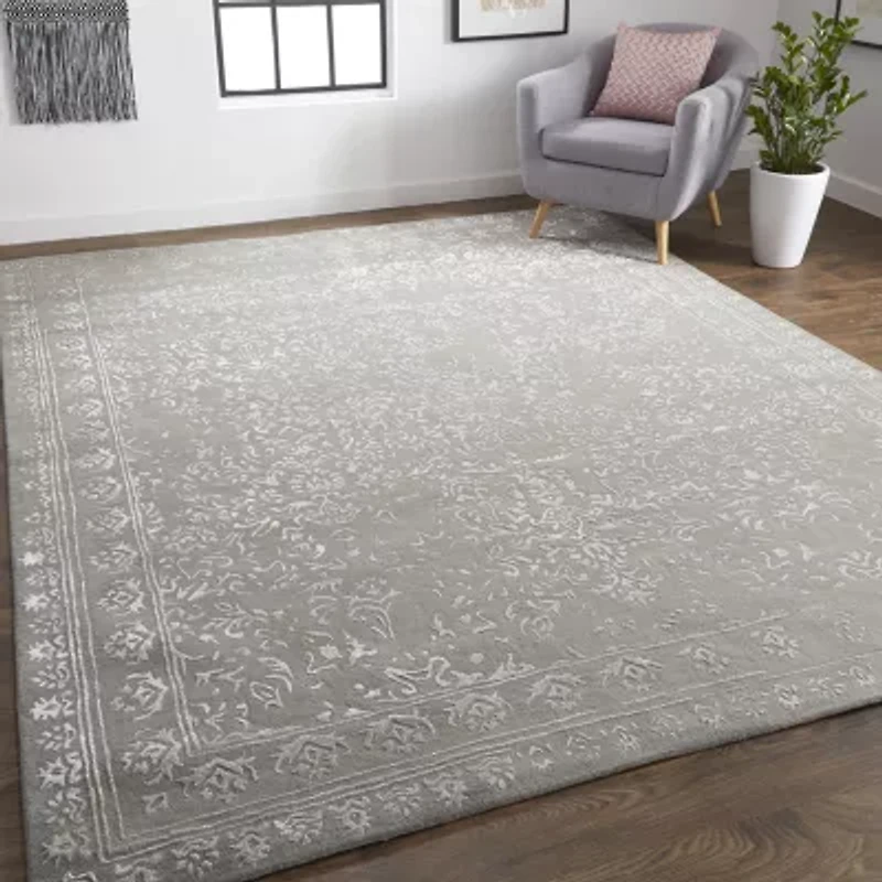 Weave And Wander Khalo Floral Hand Tufted Indoor Rectangle Area Rugs