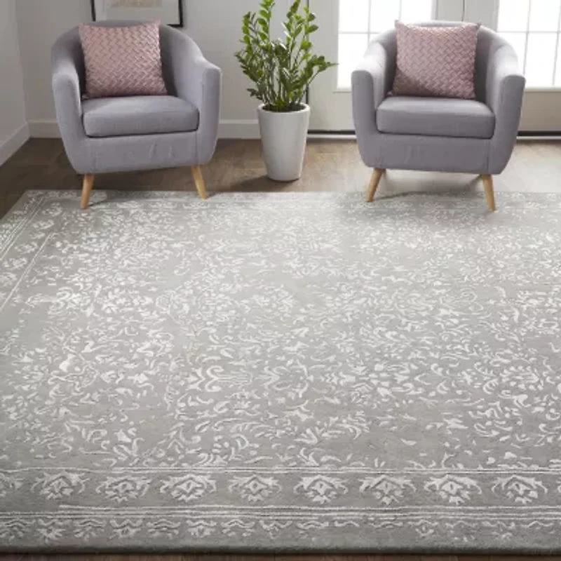 Weave And Wander Khalo Floral Hand Tufted Indoor Rectangle Area Rugs