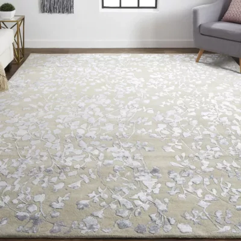 Weave And Wander Khalo Floral Hand Tufted Indoor Rectangle Area Rugs