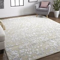 Weave And Wander Khalo Floral Hand Tufted Indoor Rectangle Area Rugs