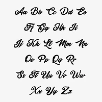 Womens Sterling Silver 18 Inch Name Necklace