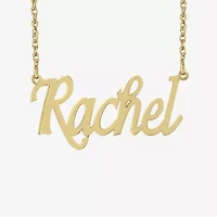 Womens 24K Gold Over Silver 18 Inch Name Necklace