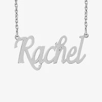 Womens 24K Gold Over Silver 18 Inch Name Necklace