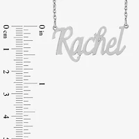 Womens 24K Gold Over Silver 18 Inch Name Necklace