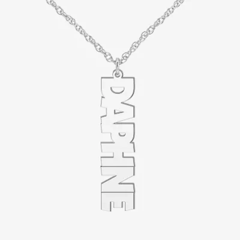 Womens Sterling Silver 18 Inch Pendant Necklace