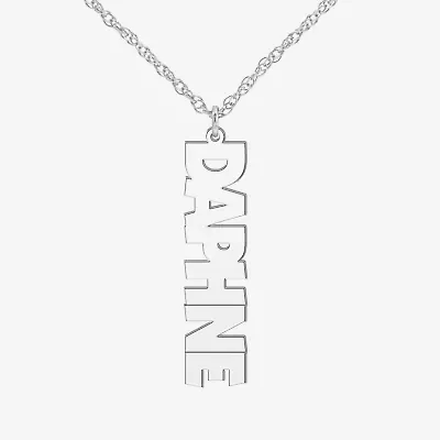 Womens Sterling Silver 18 Inch Pendant Necklace