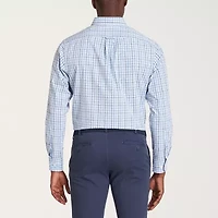 IZOD Performance Comfort Mens Long Sleeve Classic Fit Stretch Fabric Wrinkle Free Button-Down Shirt