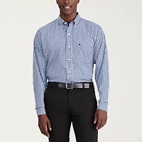 IZOD Performance Comfort Mens Long Sleeve Classic Fit Stretch Fabric Wrinkle Free Button-Down Shirt