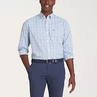IZOD Performance Comfort Mens Long Sleeve Classic Fit Stretch Fabric Wrinkle Free Button-Down Shirt