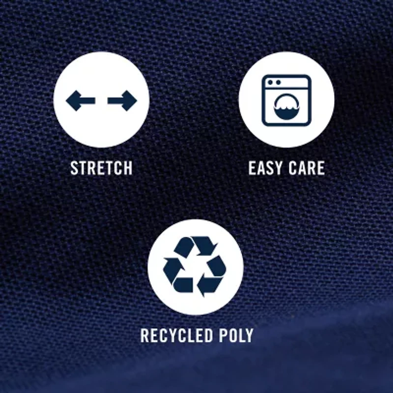 IZOD Performance Comfort Mens Long Sleeve Classic Fit Stretch Fabric Wrinkle Free Button-Down Shirt