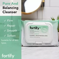 Fortify+ Cleansing + Protecting Facial Wipes