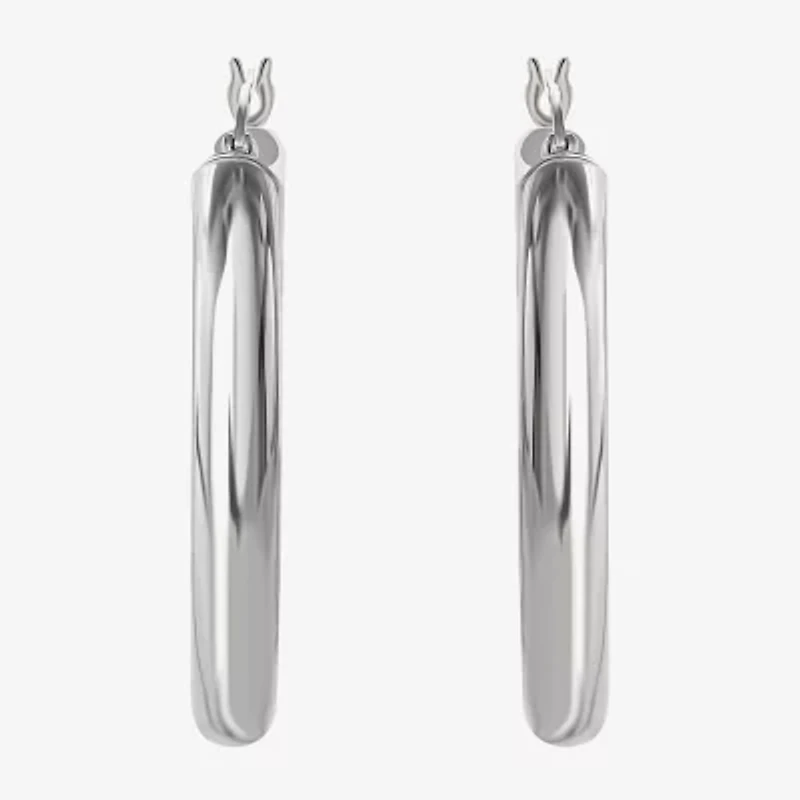 Sterling Silver 44.5mm Hoop Earrings