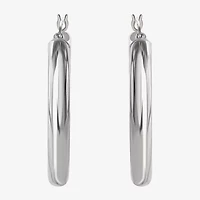 Sterling Silver 44.5mm Hoop Earrings