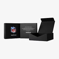 True Fans Fine Jewelry New England Patriots Unisex Adult Blue Cubic Zirconia Sterling Silver 17 1/4 Inch Pendant Necklace