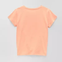 Okie Dokie Toddler & Little Girls Round Neck Short Sleeve Graphic T-Shirt