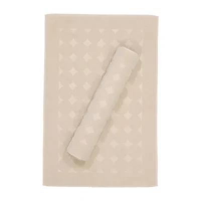 Linum Home Textiles Sinemis Circle Design Quick Dry Bath Rug