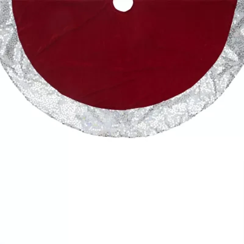 Northlight 48in Velvet Sequined Indoor Tree Skirt