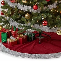 Northlight 48in Velvet Sequined Indoor Tree Skirt