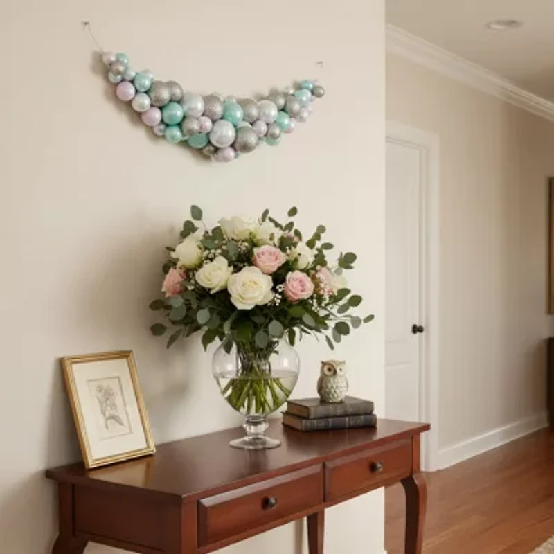 Glittered Ball Unlit Swag