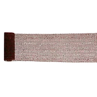 Silver and Red Sparkling Christmas Craft Ribbon 6'' x 4 Yards