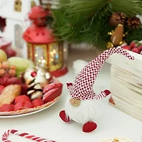 25'' Red and White Cheerful Charlie Sitting Santa Gnome Christmas Tabletop Figurine