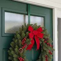14'' Green Over the Door Christmas Wreath Hanger