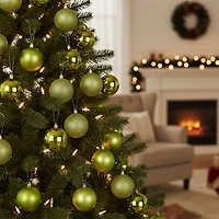 Northlight Green 4-Finish Ball 32-pc. Christmas Ornament