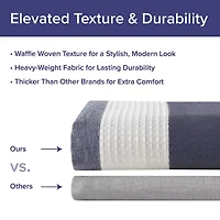 Madison Park Ariana Ombre Waffle Shower Curtain