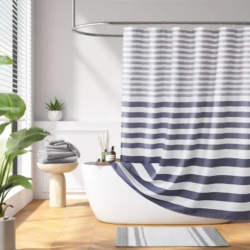 Madison Park Ariana Ombre Waffle Shower Curtain