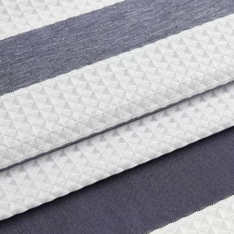 Madison Park Ariana Ombre Waffle Shower Curtain