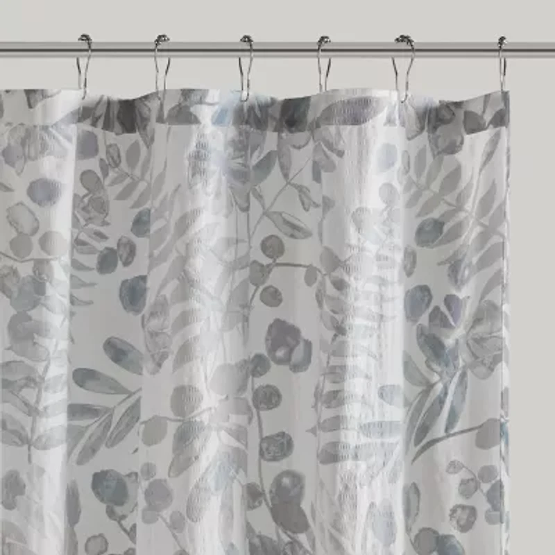 Madison Park Kairi Printed Seersucker Shower Curtain
