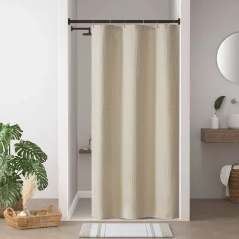 Madison Park Arbor Waffle Shower Curtain