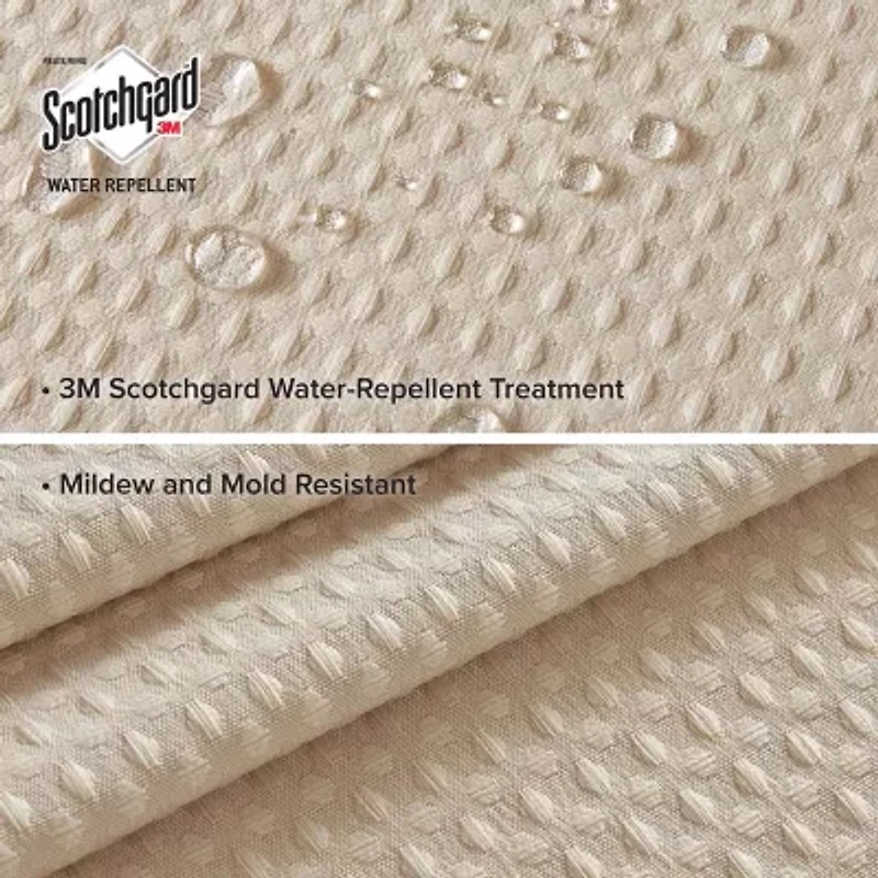 Madison Park Arbor Waffle Shower Curtain