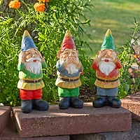 Net Health Shops Wise Outdoor Statue Set 3-pc. Gnome