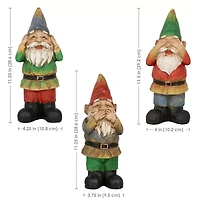 Net Health Shops Wise Outdoor Statue Set 3-pc. Gnome
