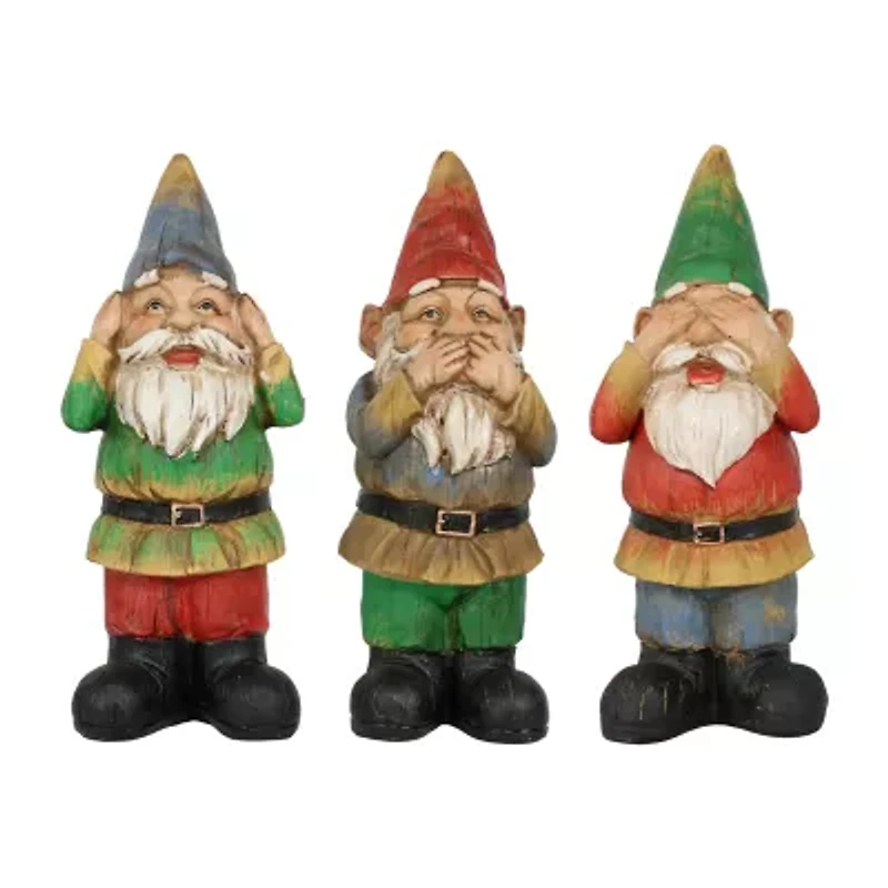 Net Health Shops Wise Outdoor Statue Set 3-pc. Gnome